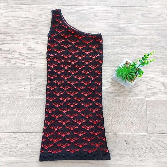 BEBE Pink & Black Lace Mini Dress size S - Picture 5 of 7